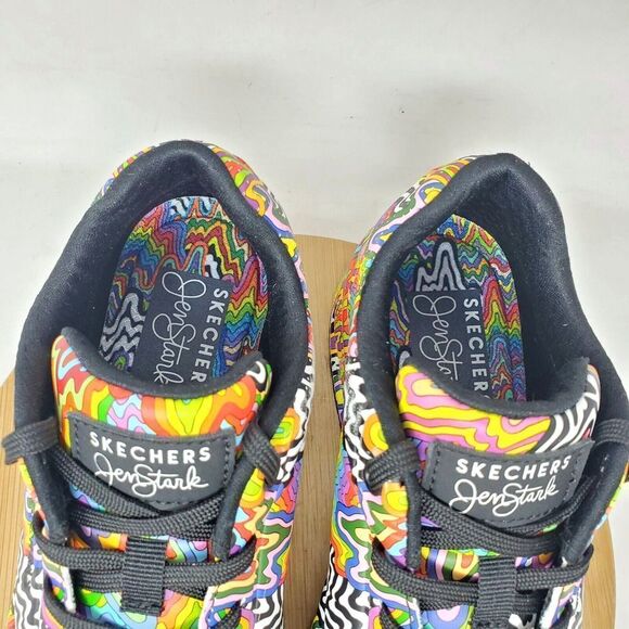 Skechers Jen Stark Shoes Womens 7 Uno Infinite Drip Sneaker Rainbow Colorful - Picture 5 of 15